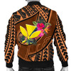 FUNSTUFFPRINT Bomber Jacket Hawaii Kanaka Maoli Personalised – Polynesian Hook And Hibiscus 3D Bomber Jacket
