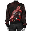 FUNSTUFFPRINT Bomber Jacket Hawaii Polynesian – Turtle With Blooming Hibiscus Red 3D Bomber Jacket
