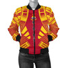 FUNSTUFFPRINT Bomber Jacket Kiribati Polynesian Tattoo Flag 3D Bomber Jacket