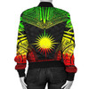 FUNSTUFFPRINT Bomber Jacket Marshall Islands Polynesian Chief – Reggae Version 3D Bomber Jacket