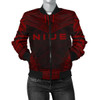 FUNSTUFFPRINT Bomber Jacket Niue Polynesian Chief – Red Version 3D Bomber Jacket