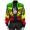 FUNSTUFFPRINT Bomber Jacket New Caledonia Polynesian Tattoo Reggae 3D Bomber Jacket