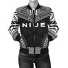 FUNSTUFFPRINT Bomber Jacket Niue Polynesian Chief – Black Version 3D Bomber Jacket
