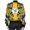 FUNSTUFFPRINT Bomber Jacket Niue Polynesian Tattoo Flag 3D Bomber Jacket
