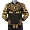 FUNSTUFFPRINT Bomber Jacket Palau Polynesian Chief – Gold Version 3D Bomber Jacket