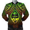 FUNSTUFFPRINT Bomber Jacket Polynesian Guam – Reggae Vintage Polynesian Patterns 3D Bomber Jacket