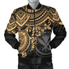 FUNSTUFFPRINT Bomber Jacket Polynesian Hawaii – Gold Turtle 3D Bomber Jacket