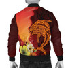 FUNSTUFFPRINT Bomber Jacket Tahiti Custom Personalised – Tribal Tuna Fish 3D Bomber Jacket