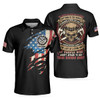 Men Polo Shirt - Machinist My Craft Allows Me To Build Anything Polo Shirt - Skull American Flag Machinist Shirt For Men