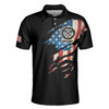 Men Polo Shirt - Machinist My Craft Allows Me To Build Anything Polo Shirt - Skull American Flag Machinist Shirt For Men
