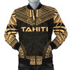 FUNSTUFFPRINT Bomber Jacket Tahiti Polynesian Chief – Gold Version 3D Bomber Jacket