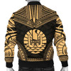 FUNSTUFFPRINT Bomber Jacket Tahiti Polynesian Chief – Gold Version 3D Bomber Jacket