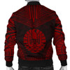 FUNSTUFFPRINT Bomber Jacket Tahiti Polynesian Chief – Red Version 3D Bomber Jacket