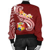FUNSTUFFPRINT Bomber Jacket Tonga – Tonga Coat Of Arms With Polynesian Patterns 3D Bomber Jacket