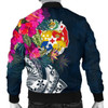 FUNSTUFFPRINT Bomber Jacket Tonga Custom Personalised – Summer Vibes 3D Bomber Jacket