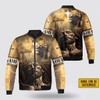 FUNSTUFFPRINT Personalized Name Christian Jesus Lion Bomber Jacket For Men Women 3D Bomber Jacket