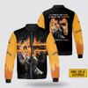FUNSTUFFPRINT Custom Name A Child Of God A Man Of Faith A Warrior Of Christ Bomber Jacket For Men Women 3D Bomber Jacket
