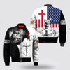 FUNSTUFFPRINT Personalized Carpenter Jesus And God Bomber Jacket - Christian Bomber Shirts for Men and Women 3D Bomber Jacket