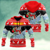 FUNSTUFFPRINT  Horse 3D Hoodie Santa With Horse  3D Hoodie and Zip Hoodie