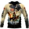 FUNSTUFFPRINT Personalized Firefighter 3D Hoodie One Nation Under God  3D Hoodie and Zip Hoodie