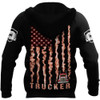 FUNSTUFFPRINT Trucker 3D Hoodie American Flag
  3D Hoodie and Zip Hoodie
