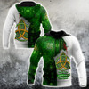 FUNSTUFFPRINT Irish St.Patrick 3D All Over Hoodie Jesus Irish Rebel In My Vain  3D Hoodie and Zip Hoodie