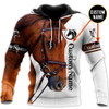 FUNSTUFFPRINT Custom Name Horse    3D Hoodie and Zip Hoodie