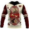 FUNSTUFFPRINT  Lion King Poker 3D All Over Printed Hoodie The King  3D Hoodie and Zip Hoodie