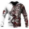 FUNSTUFFPRINT Lion Roar 3D All Over Printed Hoodie For Men White   3D Hoodie and Zip Hoodie