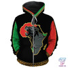 FUNSTUFFPRINT African Zip-Up Hoodie - Panther Africa 3D Hoodie and Zip Hoodie