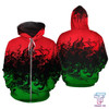 FUNSTUFFPRINT African Zip-Up Hoodie - Africa RGB Painting Color  3D Hoodie and Zip Hoodie