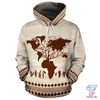 FUNSTUFFPRINT African Hoodie - Root Africa  3D Hoodie and Zip Hoodie