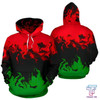 FUNSTUFFPRINT  African Hoodie - Africa RGB Painting Color 3D Hoodie and Zip Hoodie
