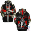FUNSTUFFPRINT A CHILD OF GOD A MAN OF FAITH A WARRIOR OF CHRIST 3D Hoodie and Zip Hoodie