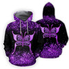 FUNSTUFFPRINT Butterfly Combo  3D Hoodie and Zip Hoodie
