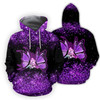 FUNSTUFFPRINT Butterfly Combo Hoodie  3D Hoodie and Zip Hoodie