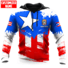 FUNSTUFFPRINT  Personalized Name Puerto Rico 3D Hoodie and Zip Hoodie