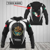 FUNSTUFFPRINT Customize Mexico Map & Coat Of Arms 3D Hoodie and Zip Hoodie