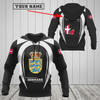 FUNSTUFFPRINT Customize Denmark Map & Coat Of   3D Hoodie and Zip Hoodie