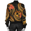 FUNSTUFFPRINT Bomber Jacket Tonga Polynesian Gold Plumeria 3D Bomber Jacket