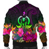 FUNSTUFFPRINT Bomber Jacket Vanuatu – Summer Hibiscus 3D Bomber Jacket