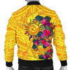 FUNSTUFFPRINT Bomber Jacket Vanuatu – Vanuatu Symbols With Hibiscus 3D Bomber Jacket