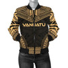 FUNSTUFFPRINT Bomber Jacket Vanuatu Polynesian Chief – Gold Version 3D Bomber Jacket