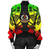 FUNSTUFFPRINT Bomber Jacket Vanuatu Polynesian Tattoo Reggae 3D Bomber Jacket