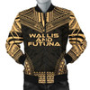 FUNSTUFFPRINT Bomber Jacket Wallis And Futuna Polynesian Chief – Gold Version 3D Bomber Jacket
