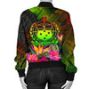 FUNSTUFFPRINT Bomber Jacketamoa Polynesian – Hibiscus and Banana Leaves 3D Bomber Jacket