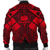 FUNSTUFFPRINT Bomber Jacketamoa Polynesian – Samoa Red Seal with Polynesian Tattoo 3D Bomber Jacket