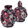 FUNSTUFFPRINT Sugar Skull Pattern  3D Hoodie and Zip Hoodie