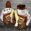 FUNSTUFFPRINT Dont Judge My Bengal Cat Paw 3D Hoodie and Zip Hoodie