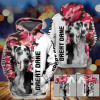 FUNSTUFFPRINT  Gift For Dog Lover Great Dane Dog All Over Printed3D Hoodie and Zip Hoodie